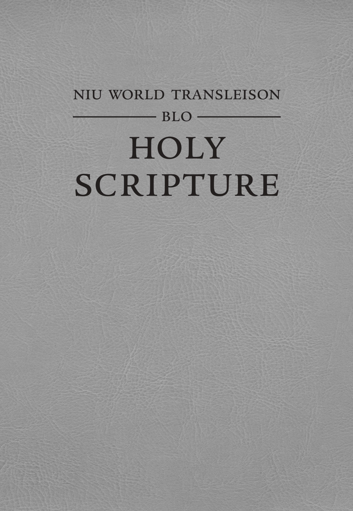 Kava blo Niu World Transleison blo Holy Scripture