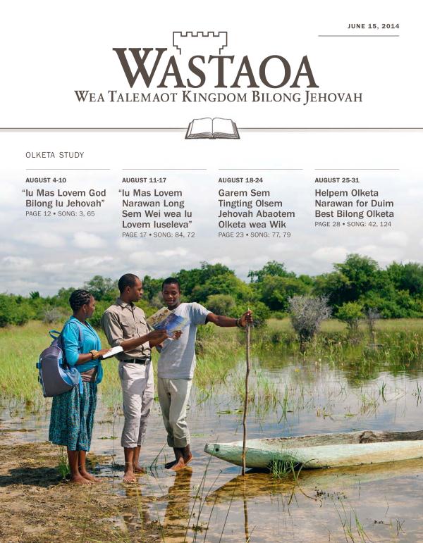 Kave Bilong Wastaoa Study Magasin, June 15, 2014