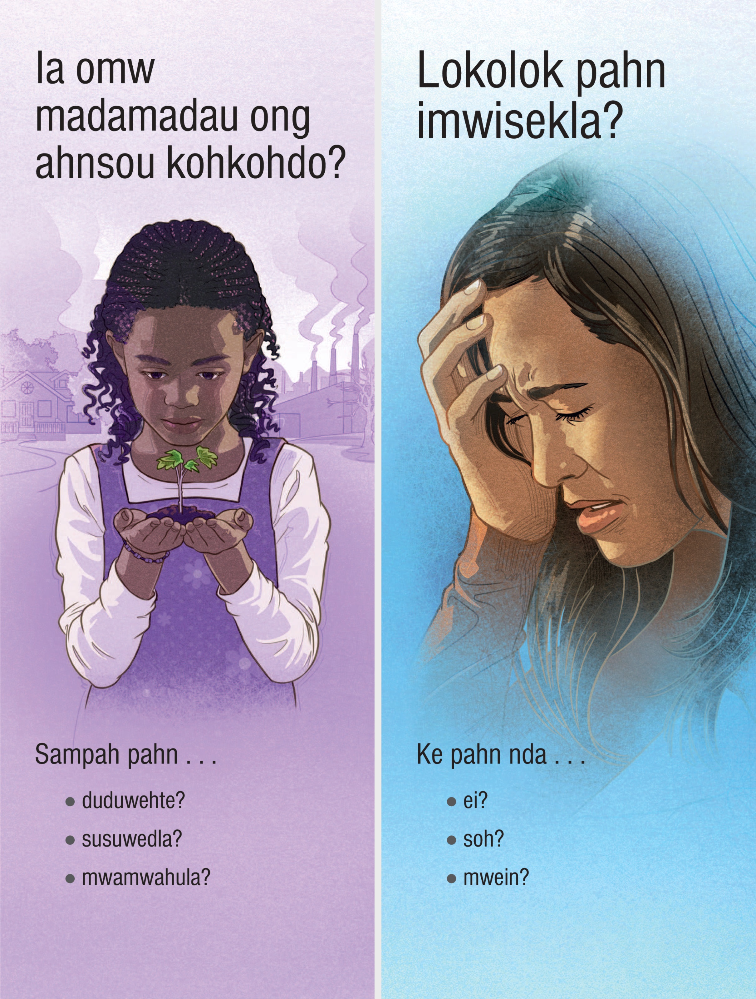 Kisin doaropwe “Ia Omw Madamadau ong Ahnsou Kohkohdo?” oh “Lokolok Pahn Imwisekla?”
