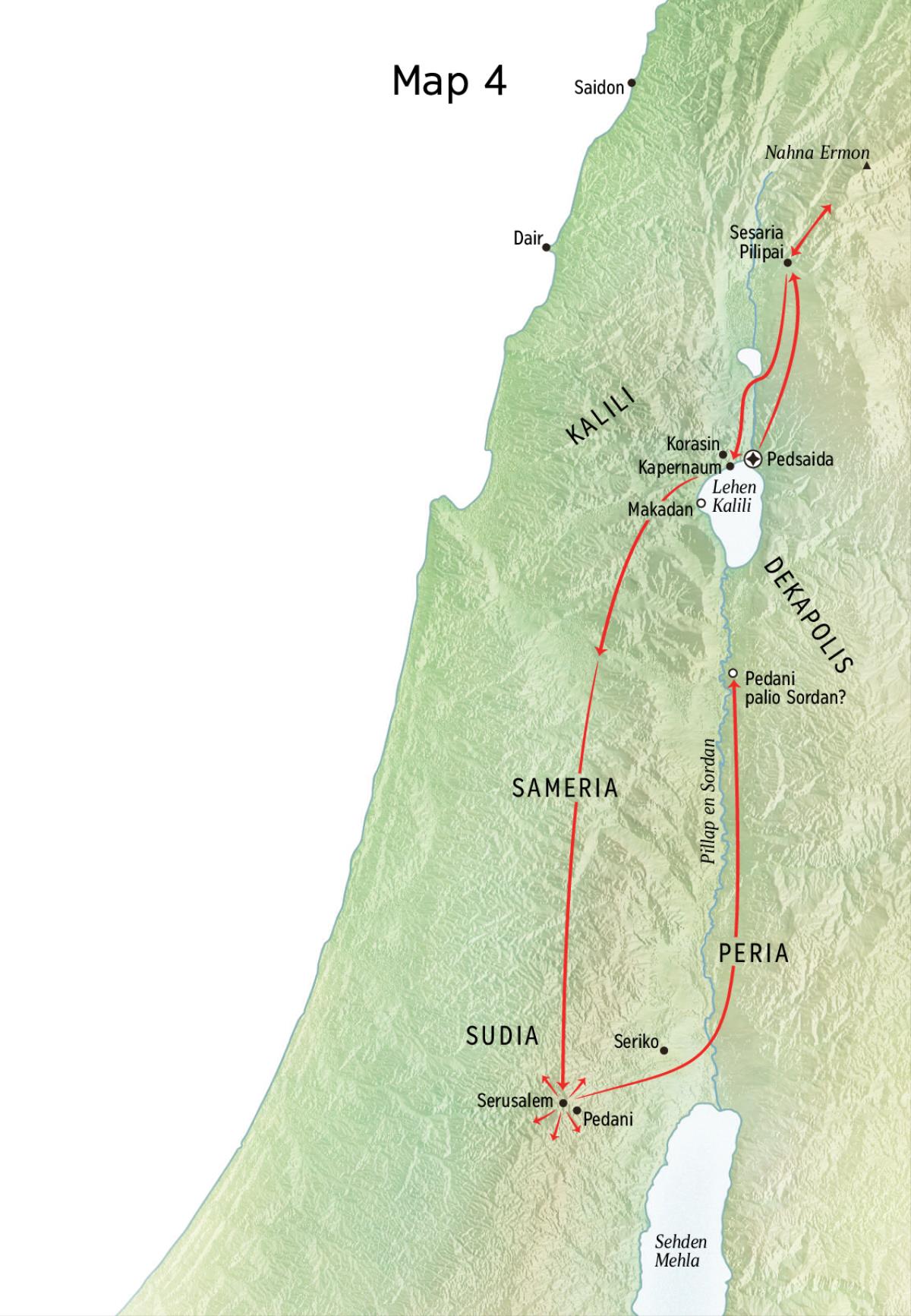 Map en sapwellimen Sises doadoahk en kalohk nan Sudia oh Kalili