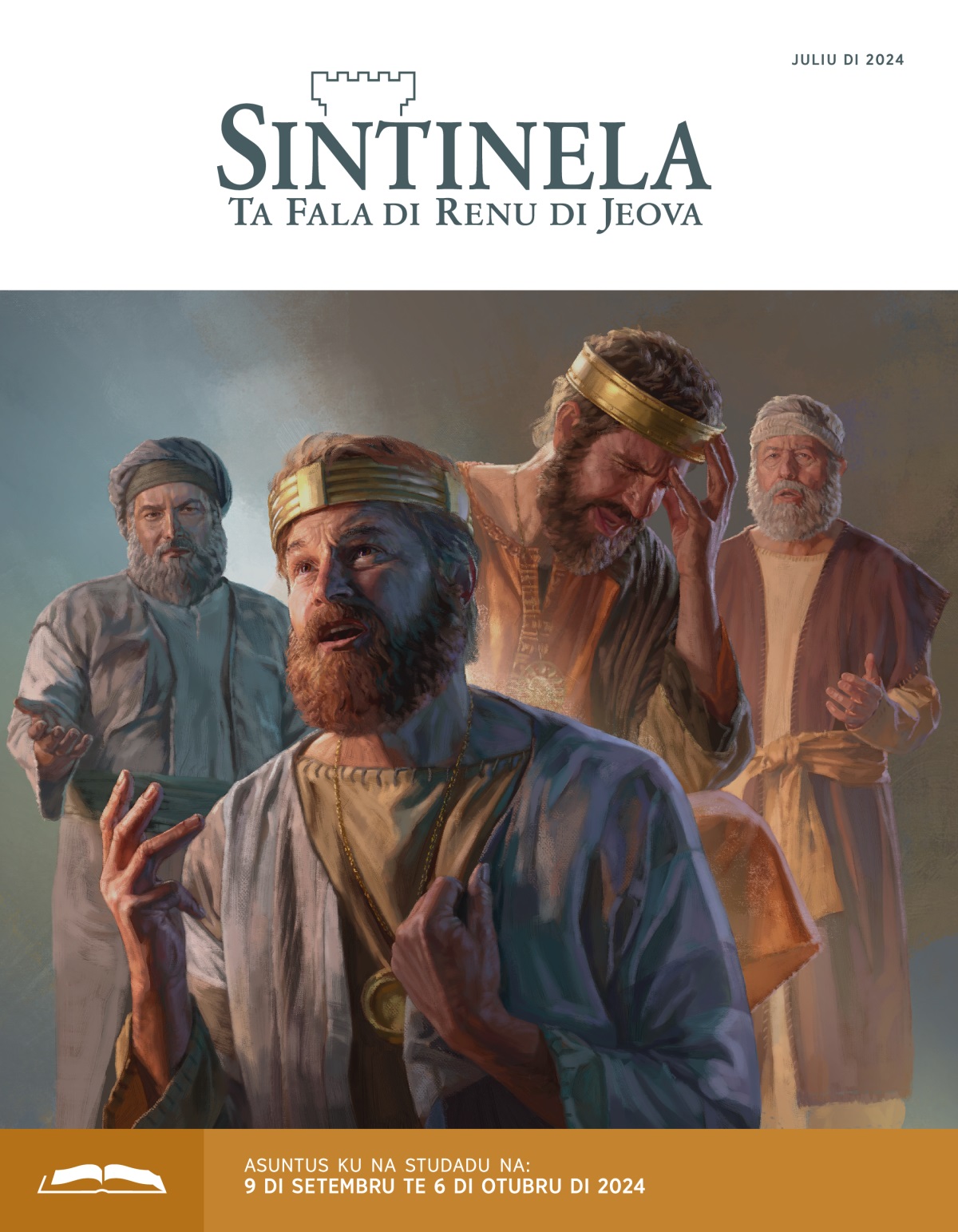 Diseñus: 1. Rei Davi sta na jubi riba ku tristesa, oca Natan na papia ku el. 2. Rei Ezekias pui mon na kabesa ku tristesa oca Isaias na papia ku el.
