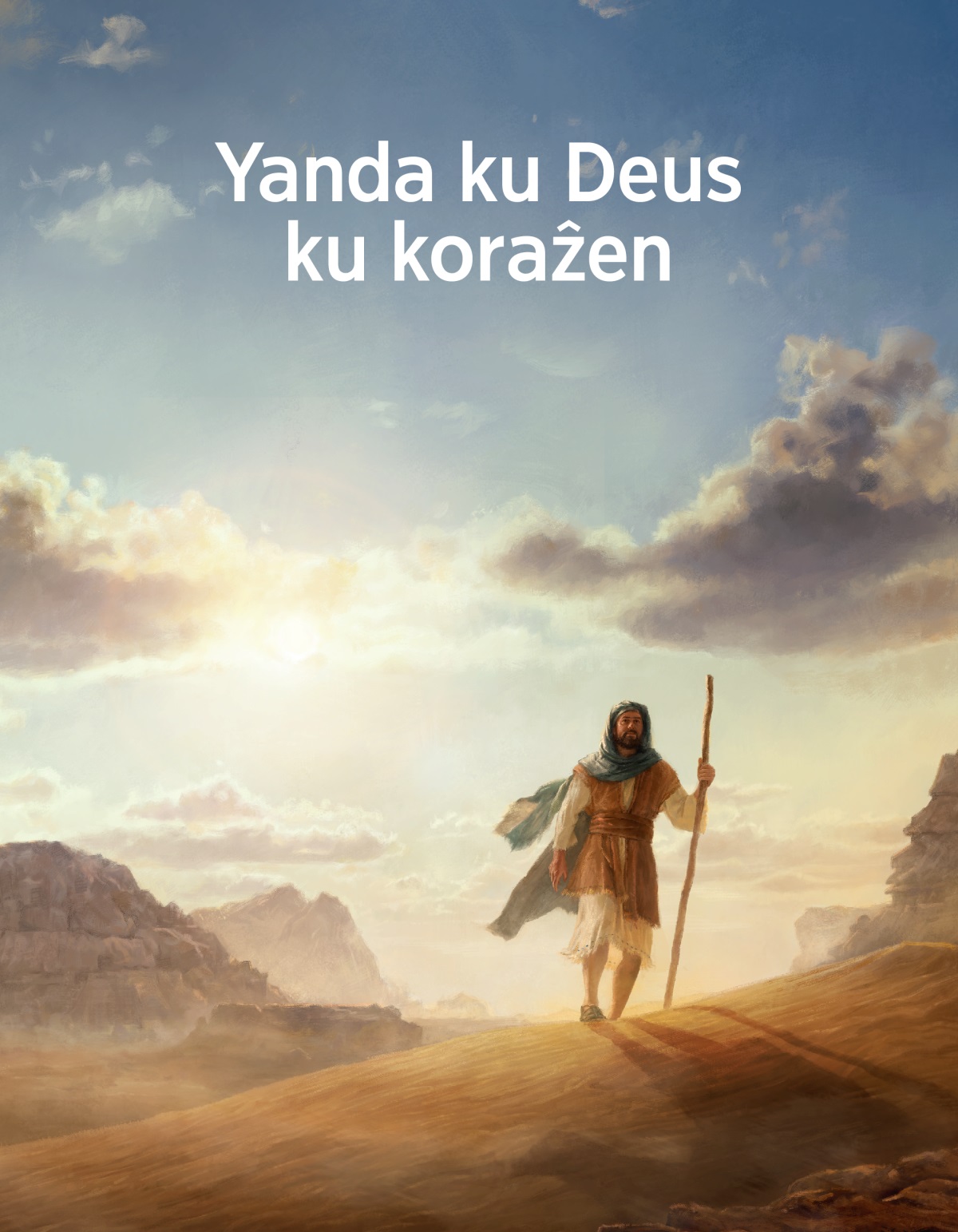 Un omi na tempus bibliku sta na yanda na un disertu garandi.