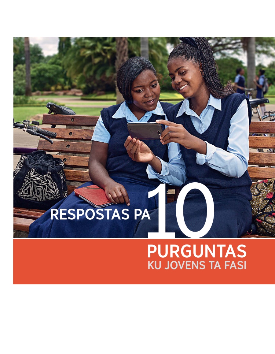 Kapa di broŝura Respostas pa 10 Purguntas ku Jovens ta Fasi