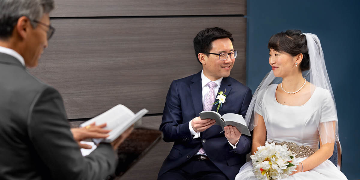 A wedding talk
