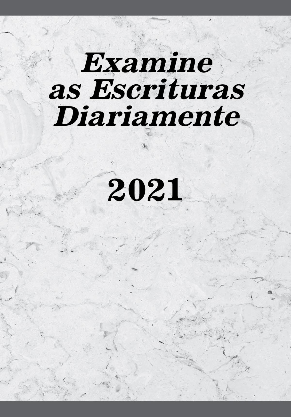 Examine as Escrituras Diariamente — 2021