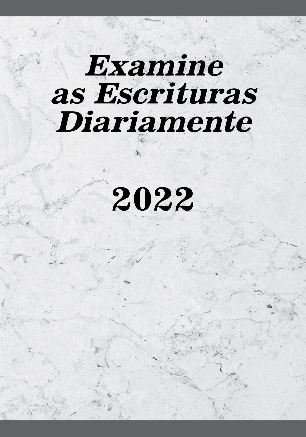 Examine as Escrituras Diariamente — 2022