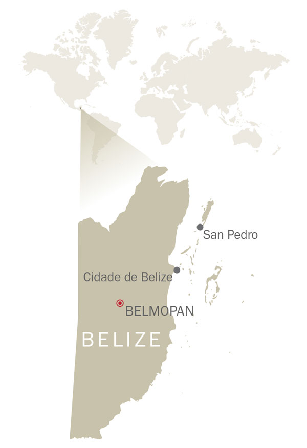 Mapa de Belize