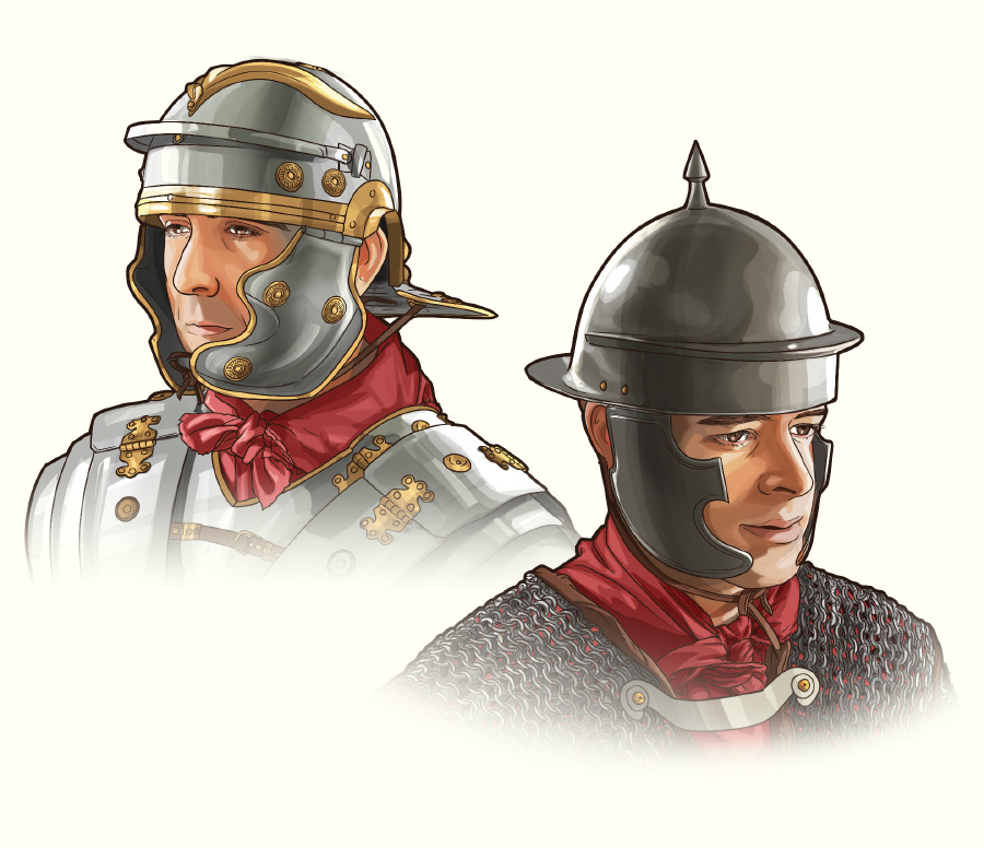 Capacetes romanos