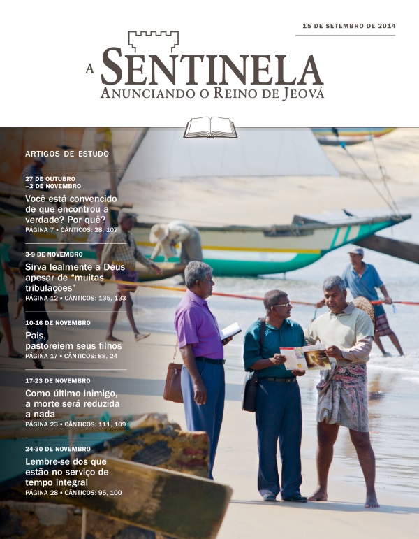 Capa da Edição de Estudo de A Sentinela, 15 de setembro de 2014