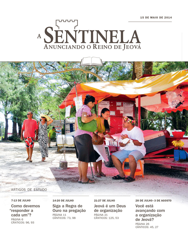 Capa da Edição de Estudo de A Sentinela, 15 de maio de 2014