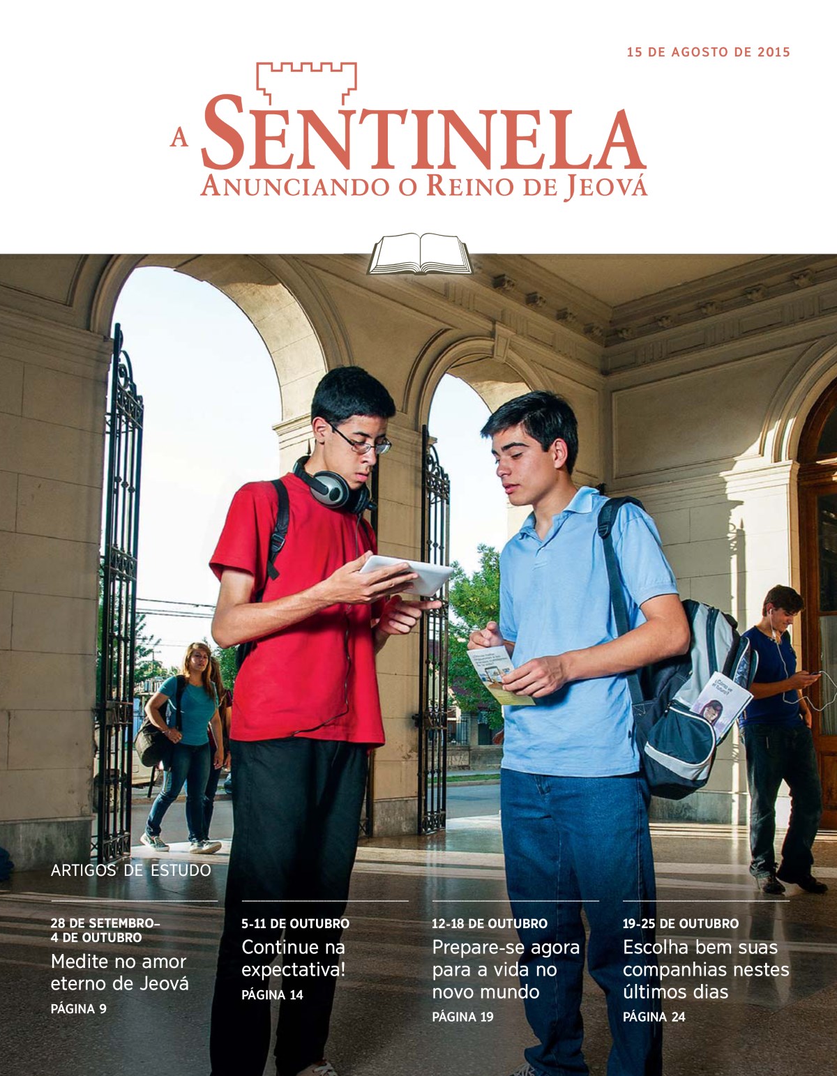 Capa da edição de Estudo de A Sentinela, 15 de agosto de 2015