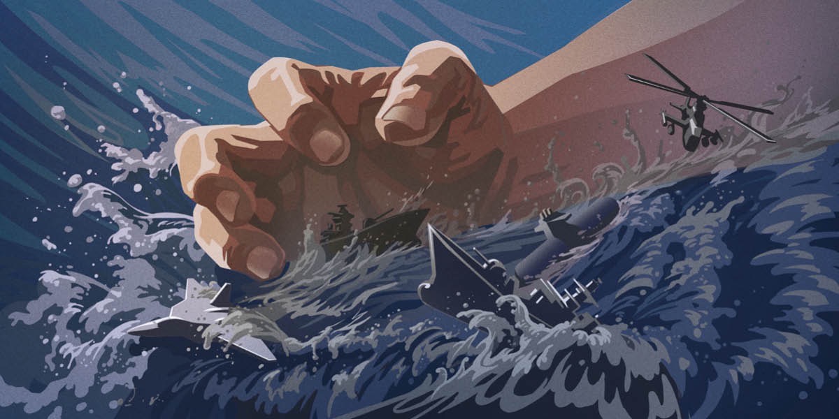 Tudo o que é usado na guerra sendo destruído