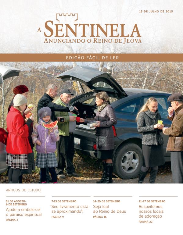 Capa da edição Fácil de Ler de A Sentinela, 15 de julho de 2015