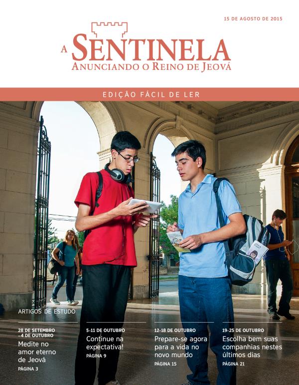 Capa da edição Fácil de Ler de A Sentinela, 15 de agosto de 2015