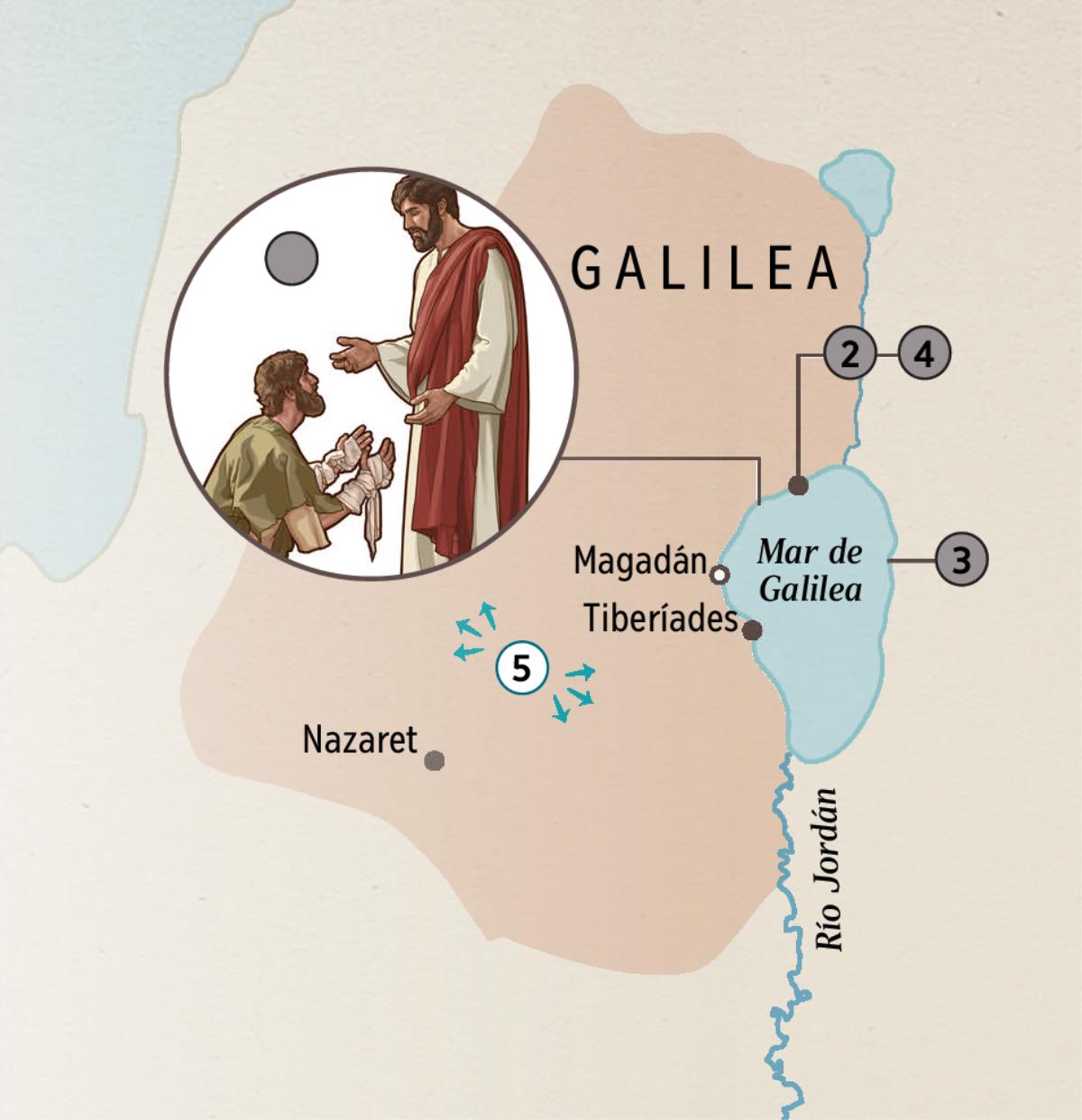 Ciudades de Galilea donde Jesús curó a las personas