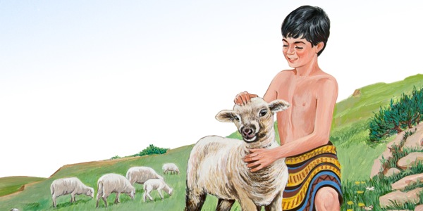 Jacob, de niño, cuidando ovejas