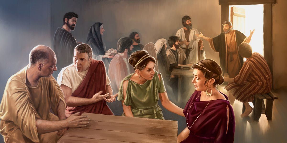 El apóstol Pedro come con cristianos judíos en Antioquía, pero no con cristianos gentiles