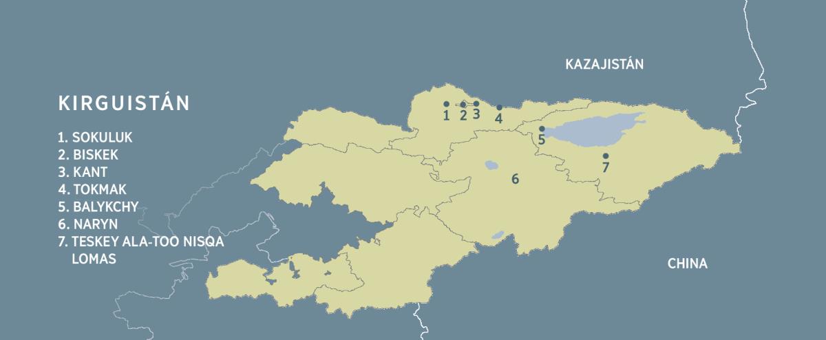 Kirguistanmanta mapa