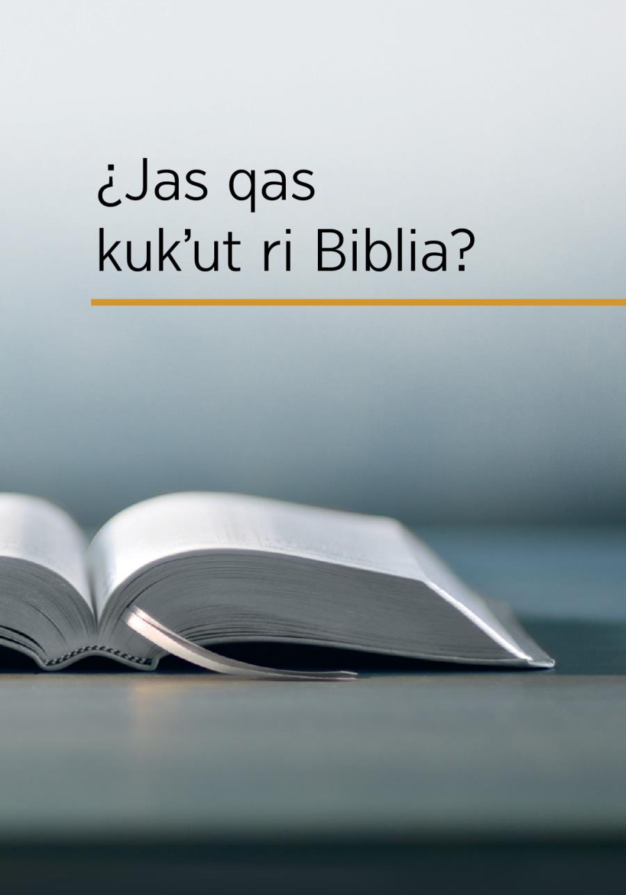 Jun Biblia jaqal uwach xuqujeʼ ri ubʼiʼ ri wuj are «¿Jas qas kukʼut ri Biblia?»