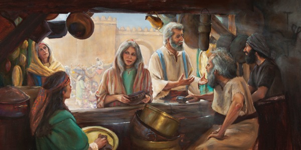 Older Christians encouraging others to serve God