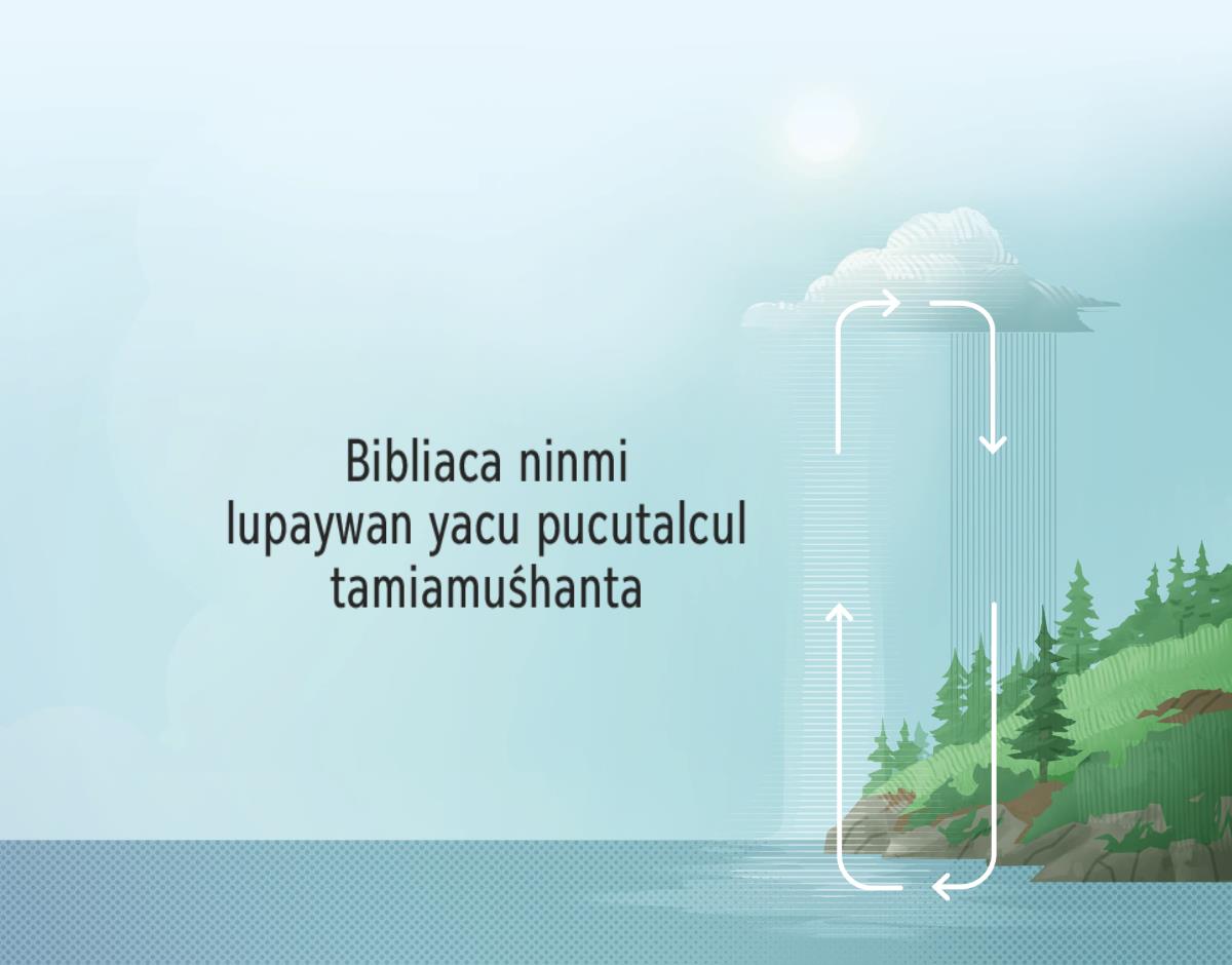 Bibliaca ninmi lupaywan yacu pucutalcul tamiamuśhanta. Flechacuna apuntayan imanuypam lupaywan yacu pucutalcul tamiamuśhanta. 