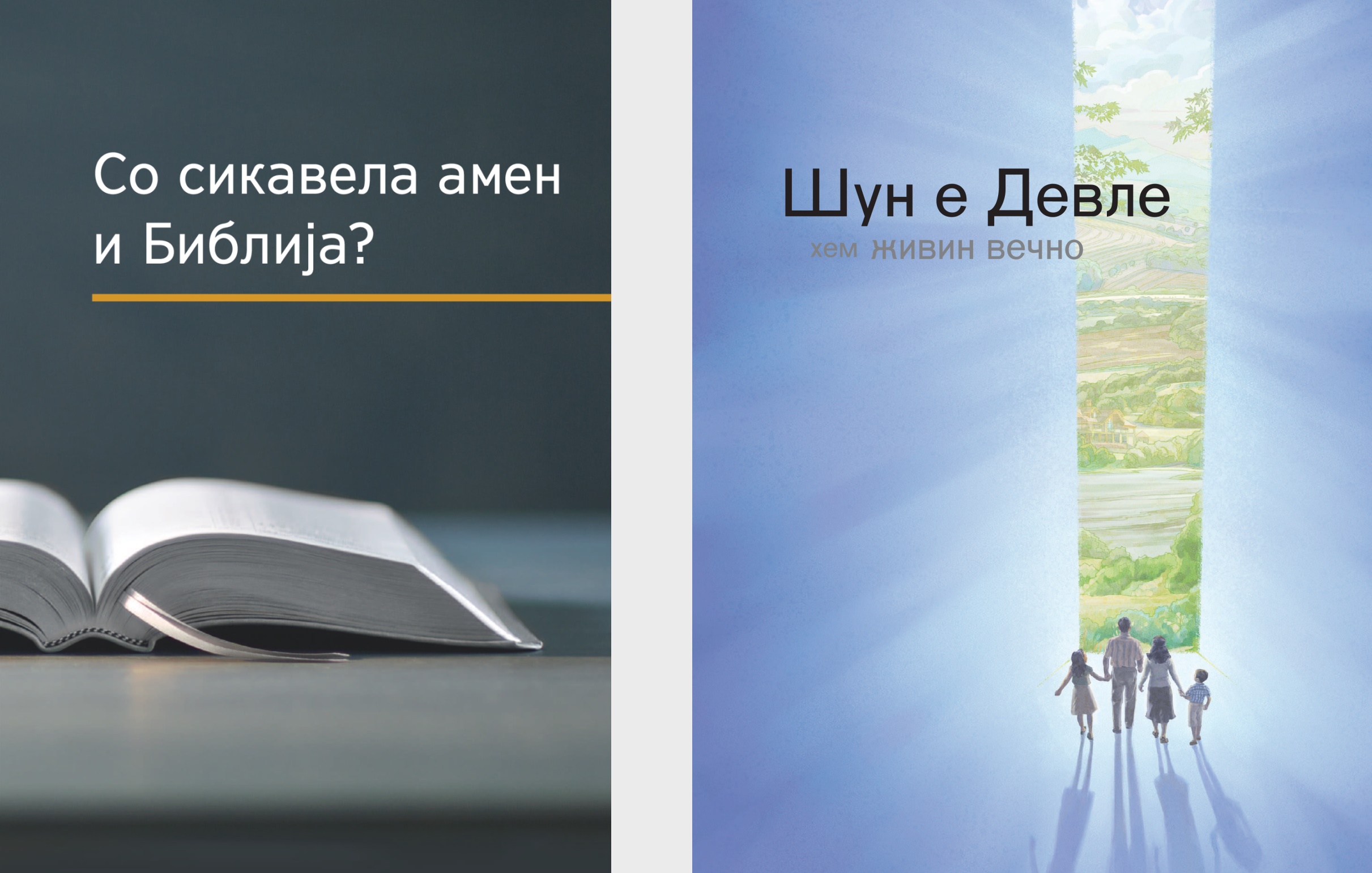 О лил „Со сикавела амен и Библија?“ хем и брошура „Шун е Девле хем живин вечно“.