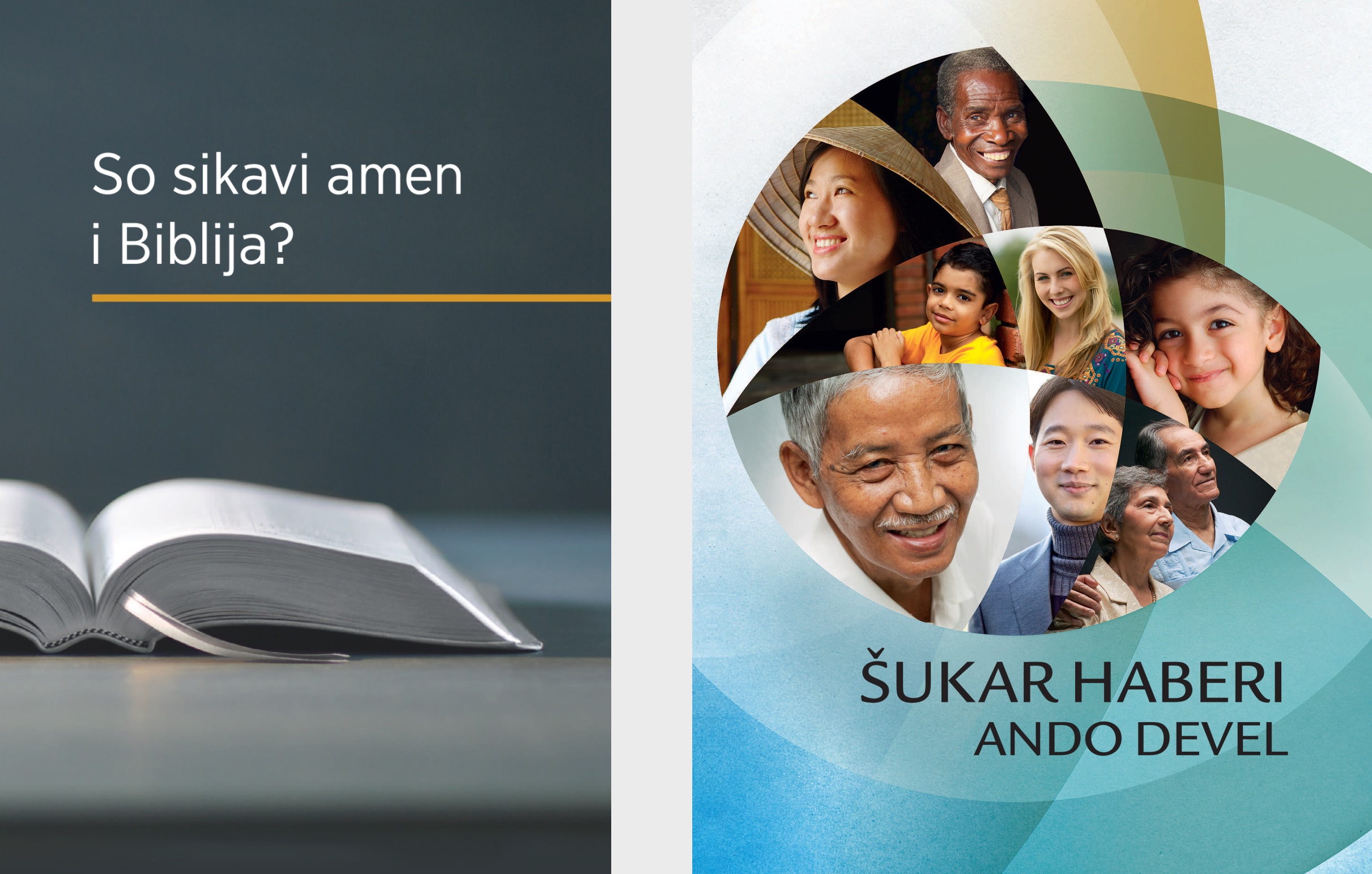 I knjiga „So sikavi amen i Biblija?“ hem i brošura „Šukar haberi ando Devel“