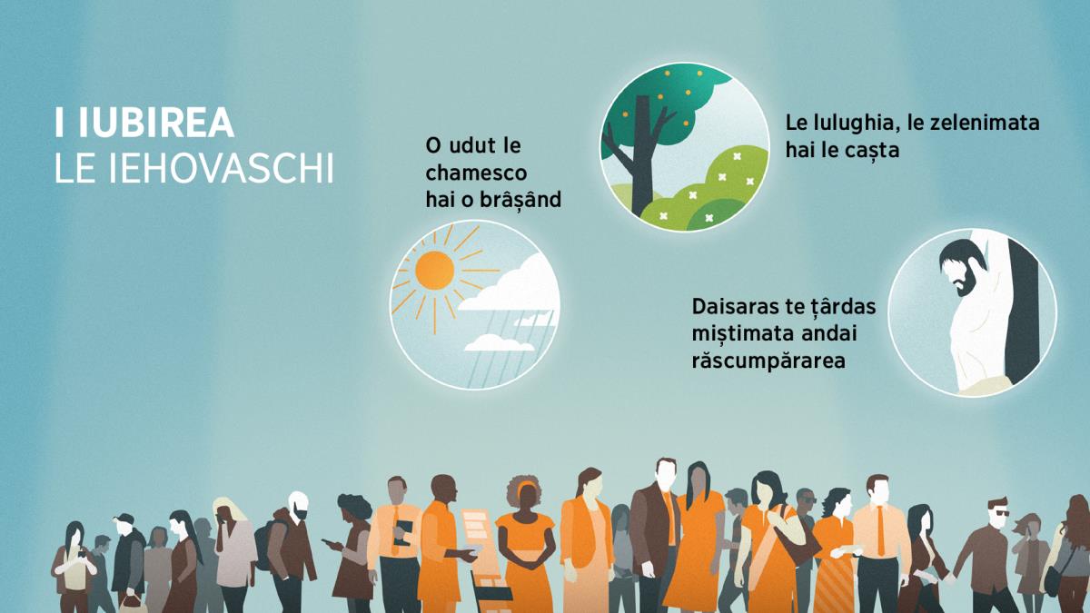 Manușa cai aven anda mai but thana hai sile diferime bărșa. Colajo: Moduri ande save o Iehova sicavel peschi iubirea. 1) O udut le chamesco hai o brâșând. 2) Le lulughia, le zelenimata hai le cașta. 3) Daisaras te țârdas miștimata andai răscumpărarea.
