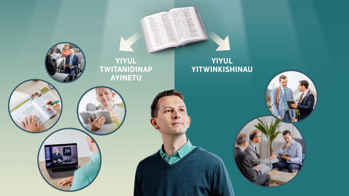 Yipich: Mukadivar ukat kutongijokin pa mitapu kushalijan yikutwishay kutambul chiyul. Bibil wa kuburil udia piur umekeshin anch yiyul yend tukutwish kuyitambu mu rikatu kusutin mwin Krisut uswila ap kuyitaninap ayinetu. 1. Yiyul twitanidinap ayinetu: mukadivar ud ku chikumangan; utangin Bibil; utadin JW Télédiffusion; wilejin mikand yimedina pa Bibil. 2. Yiyul yitwinkishinau: mukadivar watang kal matu chisu chabambinay ni mukadivar mukwau ni atadin chom kanang pa tablet; akadivar aad amwendinang kal mu ukafung.