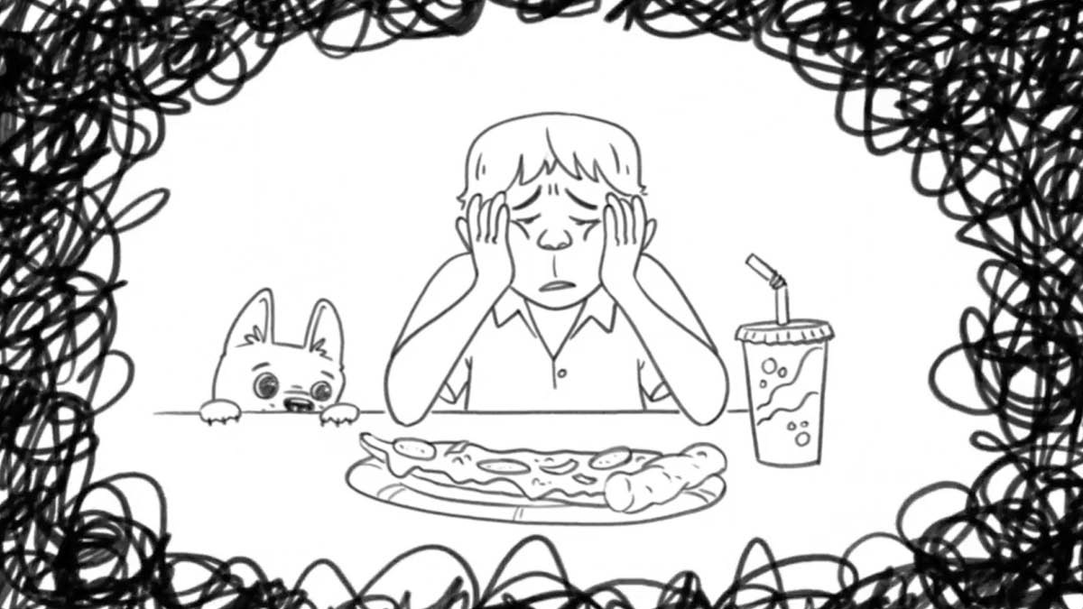 Video Le tableau s’anime “Triste ou optimiste?”