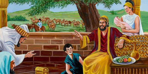Иов снова здоров и находится в кругу жены, детей и друзей