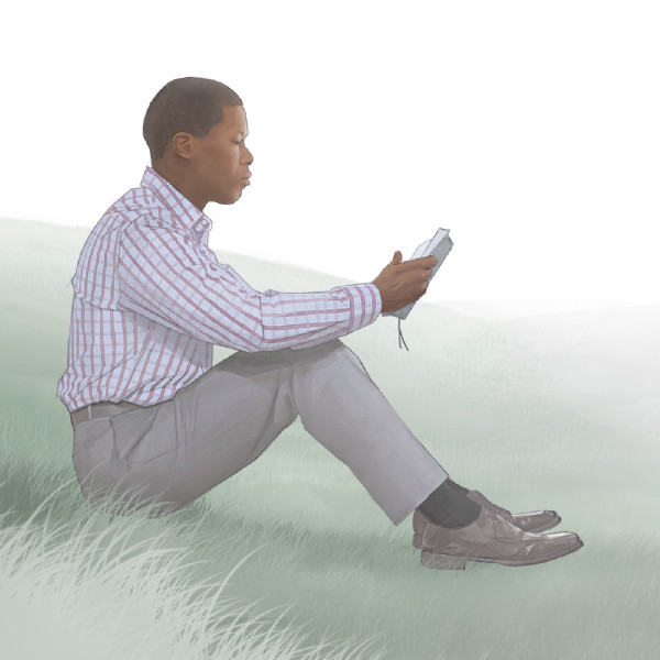 Umugabo ariko asoma Bibiliya