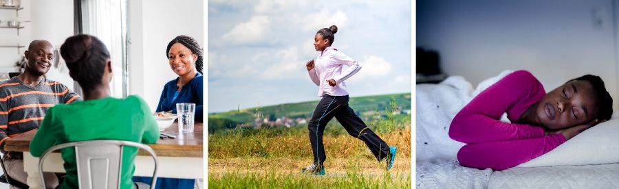 Umwigeme ariko arafungura hamwe n’abavyeyi biwe, agira siporo, aryamye