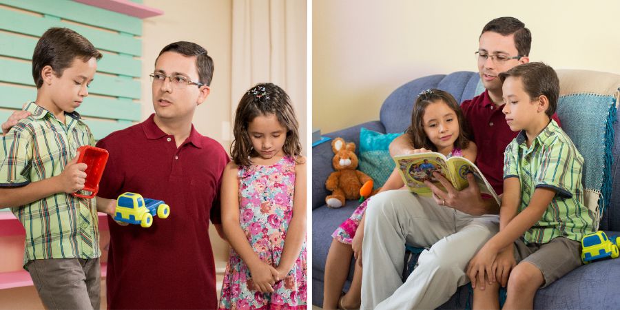 Serugo ariko arasomera abana biwe igitabu Igira kuri wa Mwigisha Ahambaye