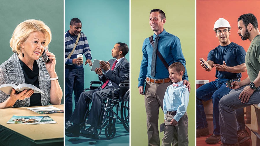 Ivyabona vya Yehova bariko baramamaza kuri telefone, ku mugaragaro, ku nzu n’inzu be n’igihe akaryo kizanye ku kazi