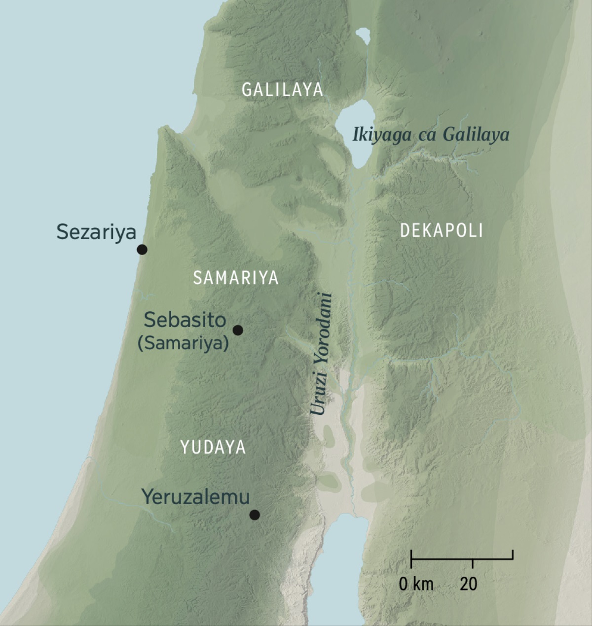 A map showing the destinations where Peter used “the keys of the Kingdom.”