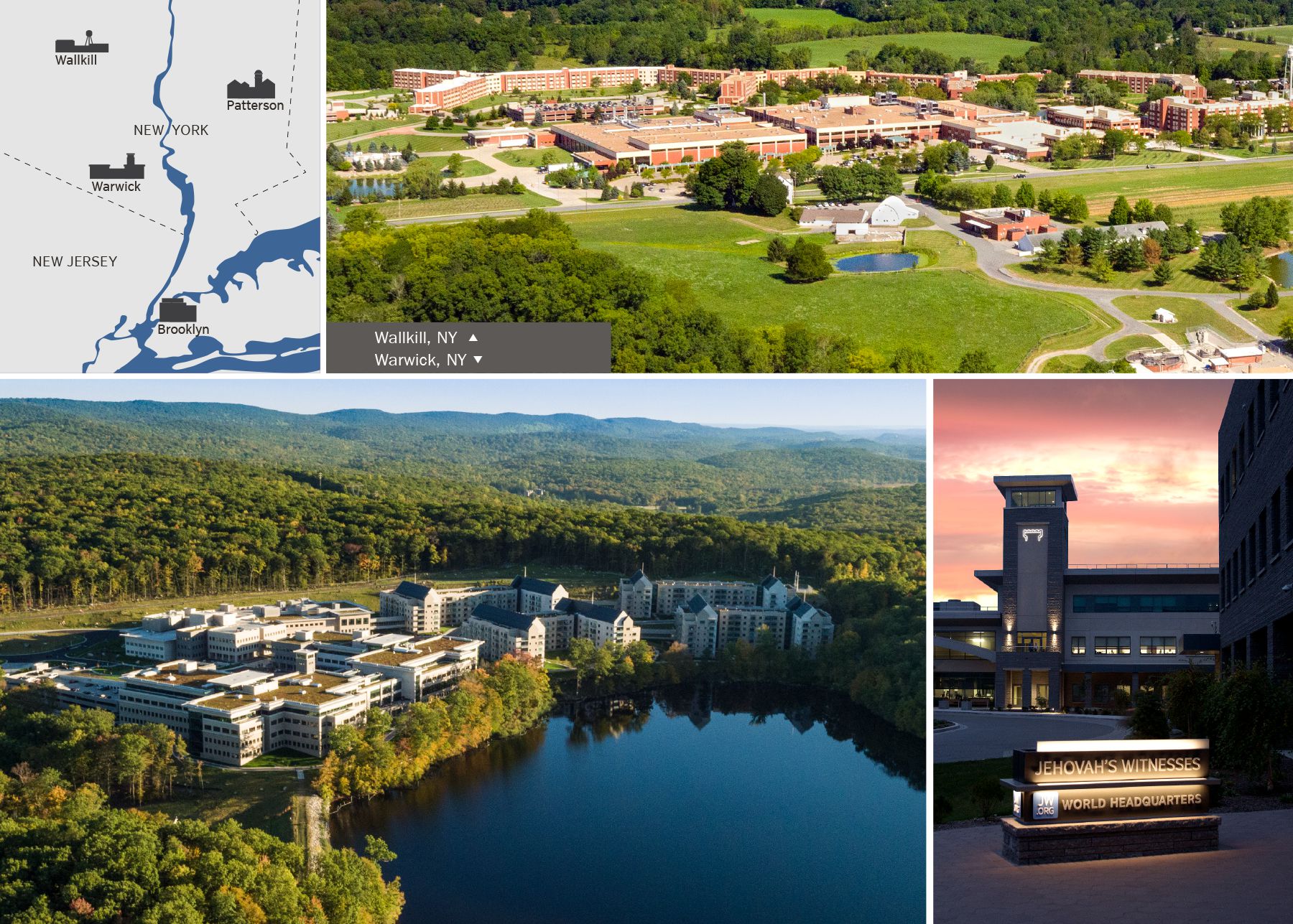 Ikarata iriko inyubakwa za Beteli yo muri Leta Zunze Ubumwe za Amerika; inyubakwa z’i Wallkill; imbuga n’inyubakwa z’i Warwick