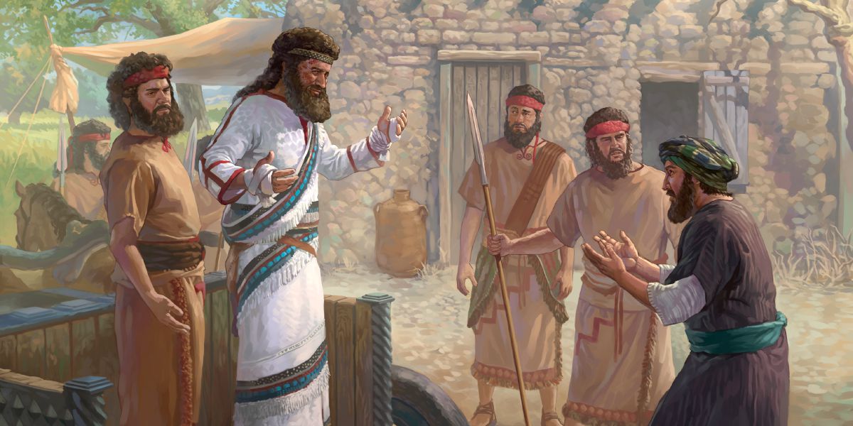 Naaman visits Elisha to be cured