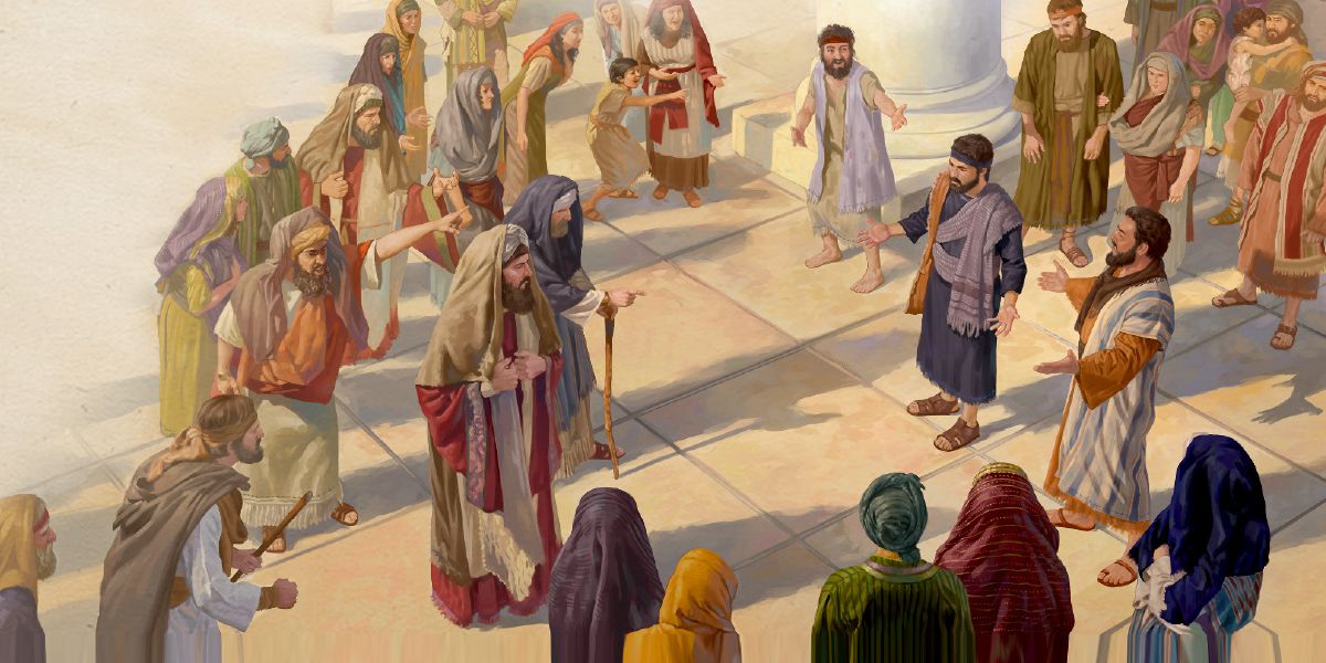 Peter and John boldly speak to the chief priest and others