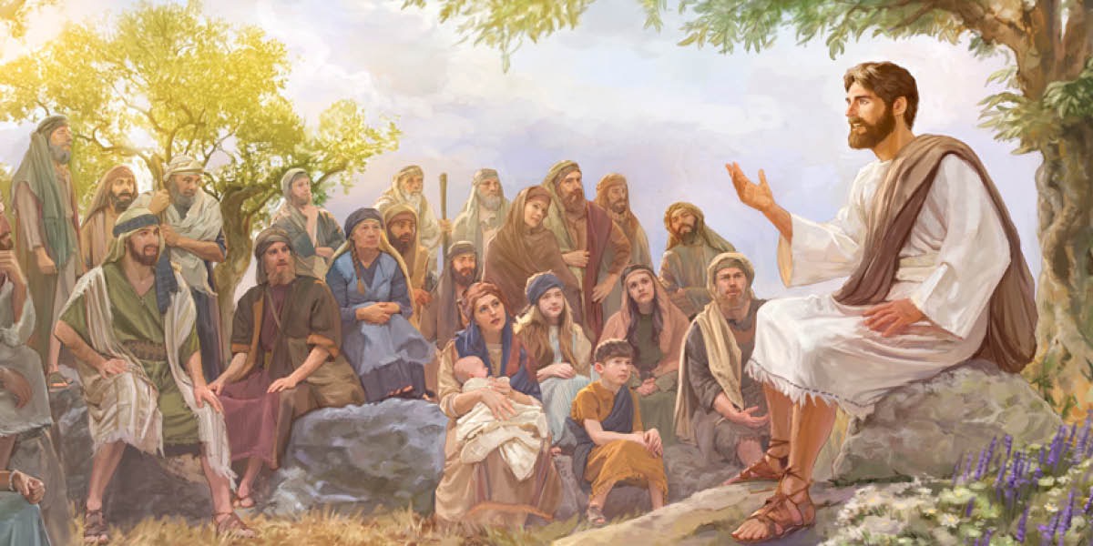 Jesus talks to his followers