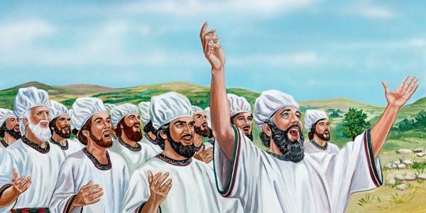 The singers who are in front of Jehoshaphat’s army