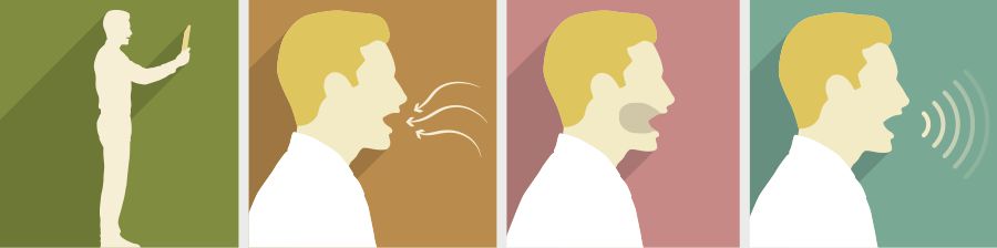 A brother tries to improve his singing by using good posture, taking a deep breath, opening his mouth wide, and singing out