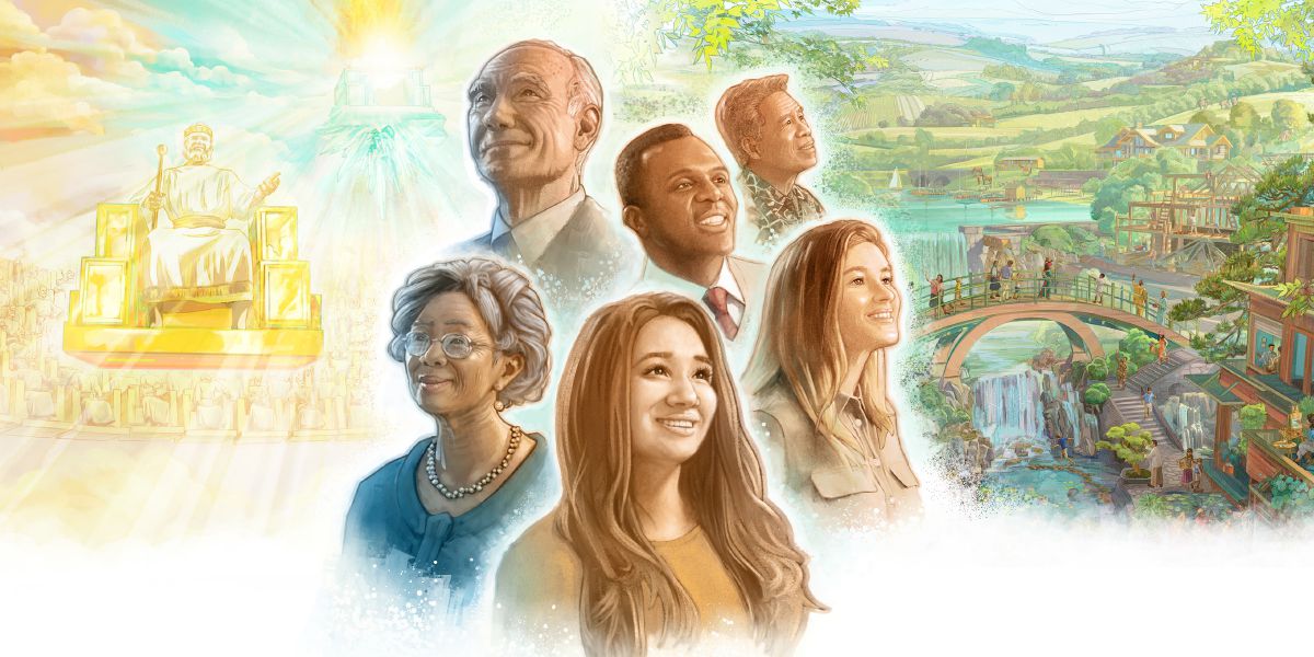 The anointed contemplate their heavenly hope and the other sheep contemplate their earthly hope