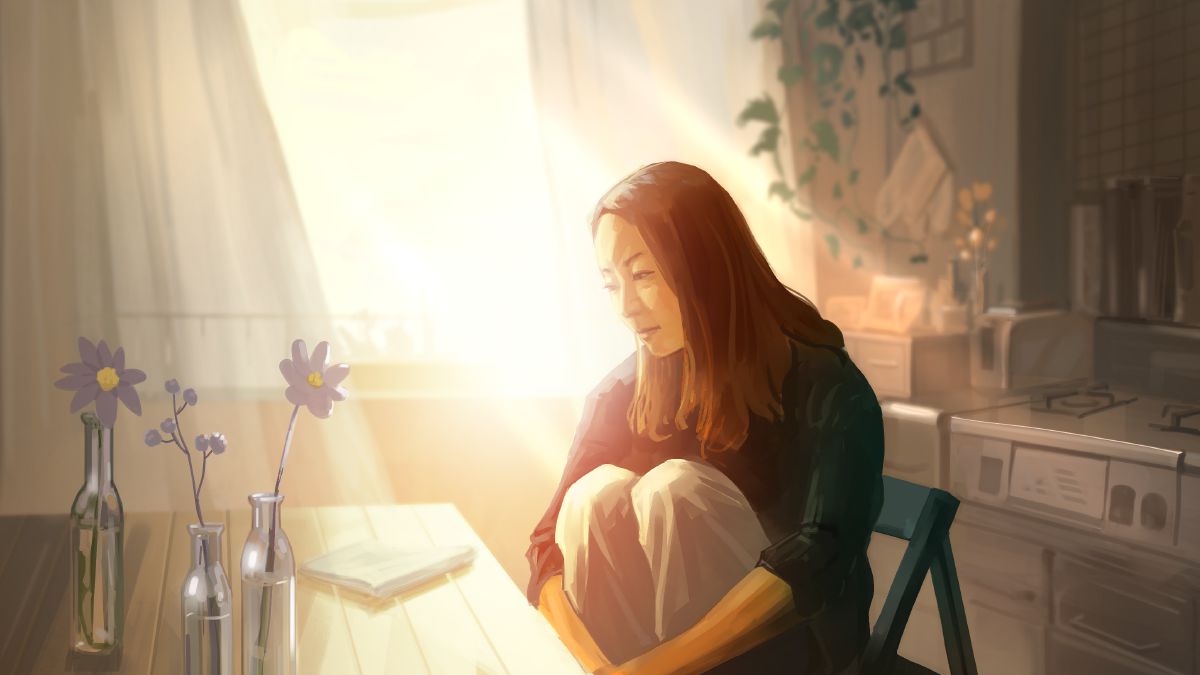 A sister is sad after suffering an injustice