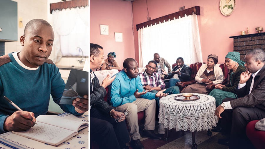A brother researches funeral customs; a brother explains his belief to his non-Witness relatives