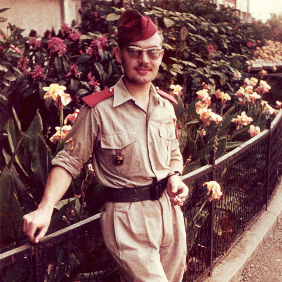 Louis in his army uniform.