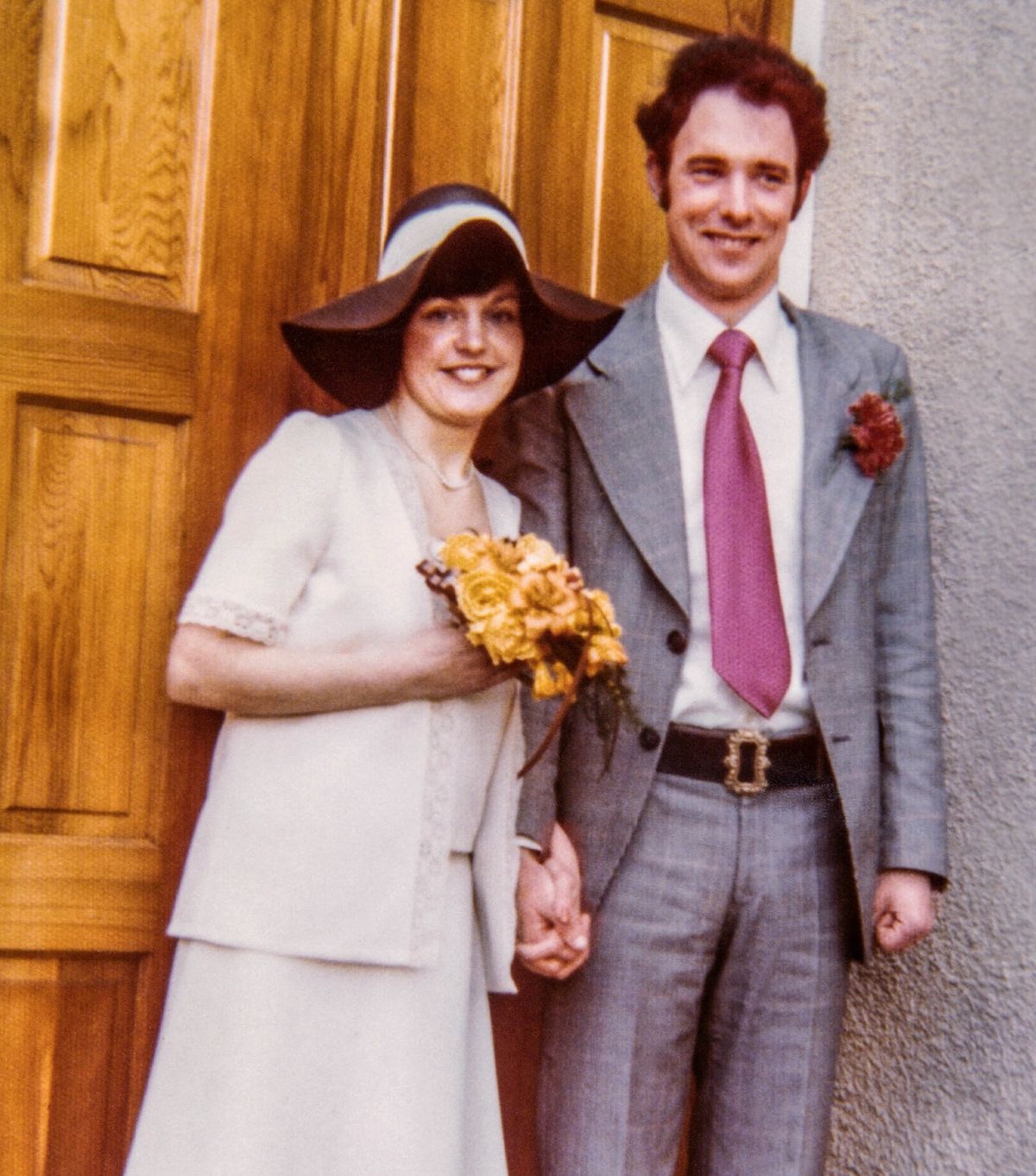 Robert and Pauline on their wedding day.