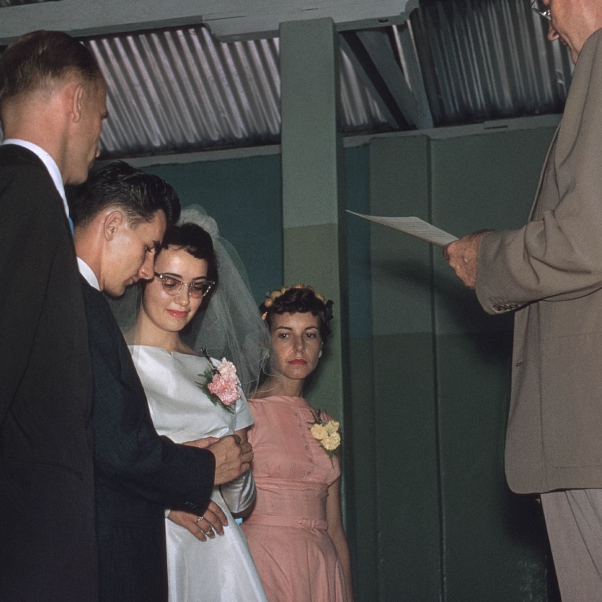 André and Sheila on their wedding day.