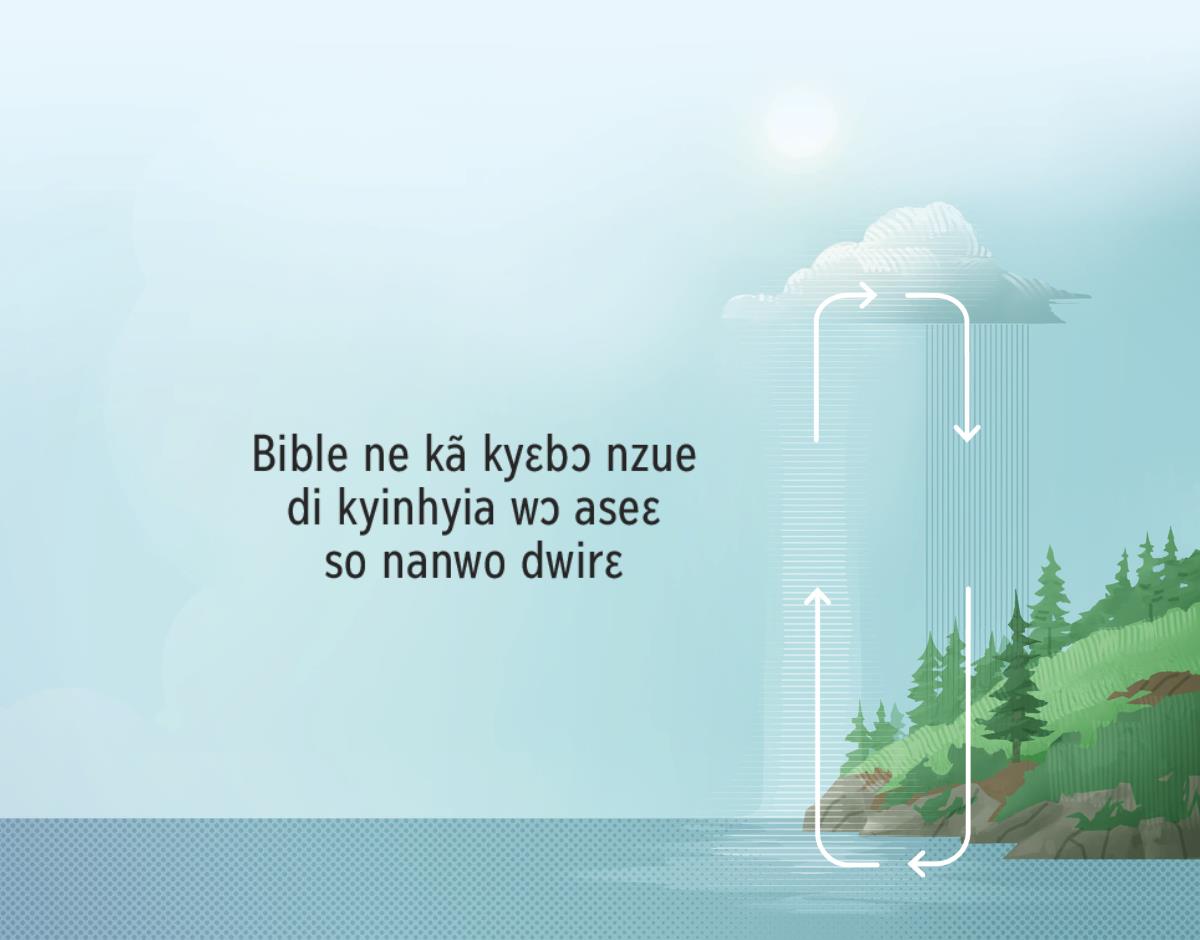 Bible ne kã nzue bɔ odi kyinhyia wɔ aseɛ so nanwo dwirɛ. Ahyɛnzodeɛ bɔ ofi bɛen so kɔ famaa so ne, okyire kyɛbɔ nzue fi aseɛ so kɔ ewienu ɔ.