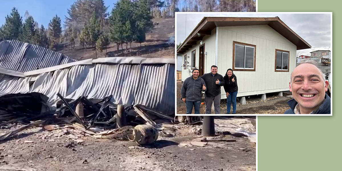 Na Chili, avolontaire so ayeke mû maboko na aita na ngoi ti akpale akiri aleke da ti mbeni sewa so abuba kue